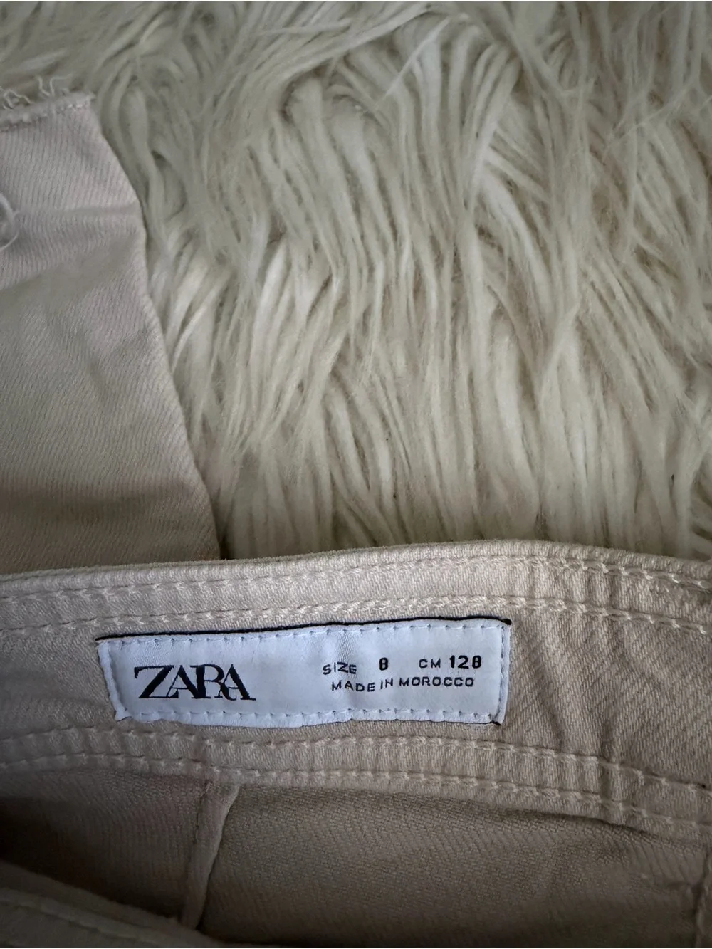 ZARA Girls Casual Beige Pants